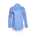 Victoria Beckham Double-Layer Shirt "Oxford Blue"