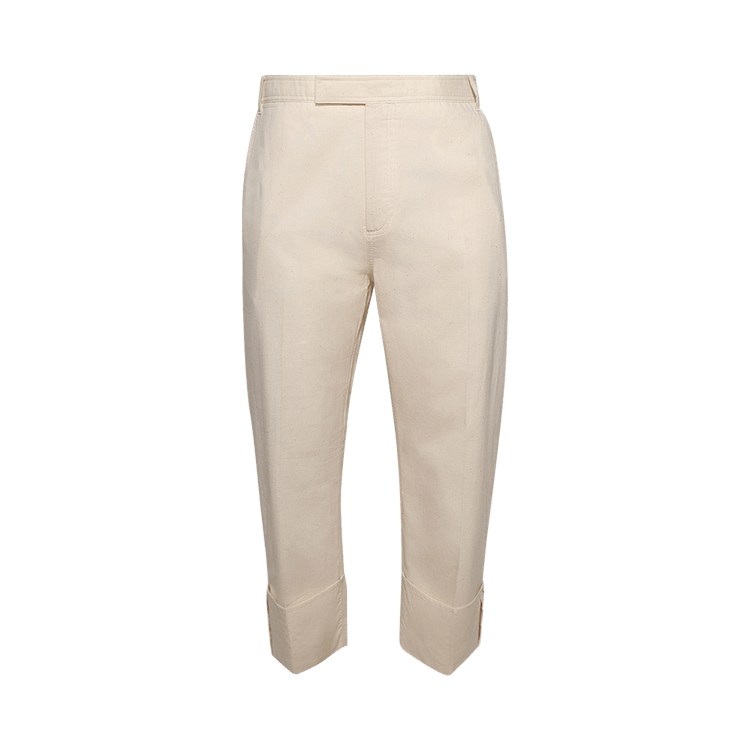 Thom Browne Unconstructed Straight Leg Single Welt Pocket Trouser "Muslin"