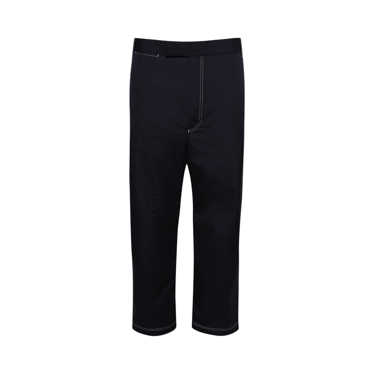 Thom Browne Typewriter Unconstructed Straight Leg Trouser "Navy"