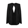 Alexander Wang Collarless Tailored Jacket w/ Slit Detail "Black"