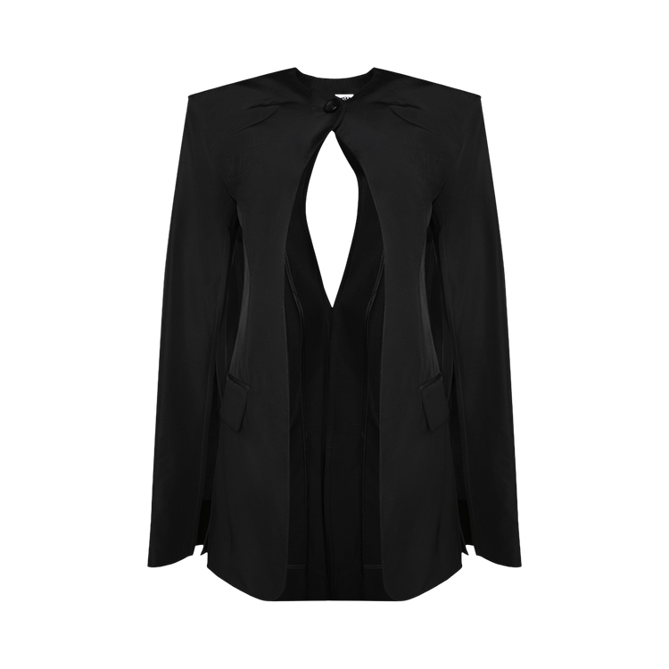 Alexander Wang Collarless Tailored Jacket w/ Slit Detail "Black"
