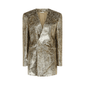 Givenchy Animal Print Single Breasted Blazer "Golden"