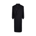 Givenchy Double Breasted Herringbone Coat "Dark Purple"