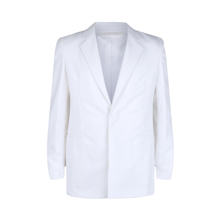 Givenchy Extra Fitted Single Button Blazer "White"