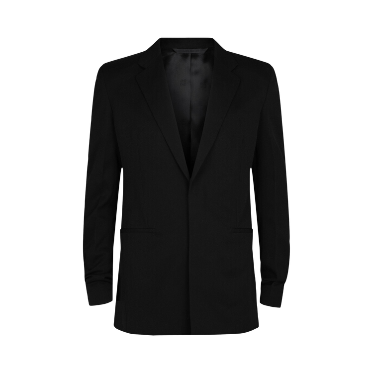 Givenchy Extra Fitted Single Button Blazer "Black"