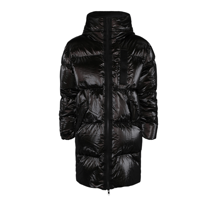 Givenchy Metallic Long Puffer Jacket "Black"