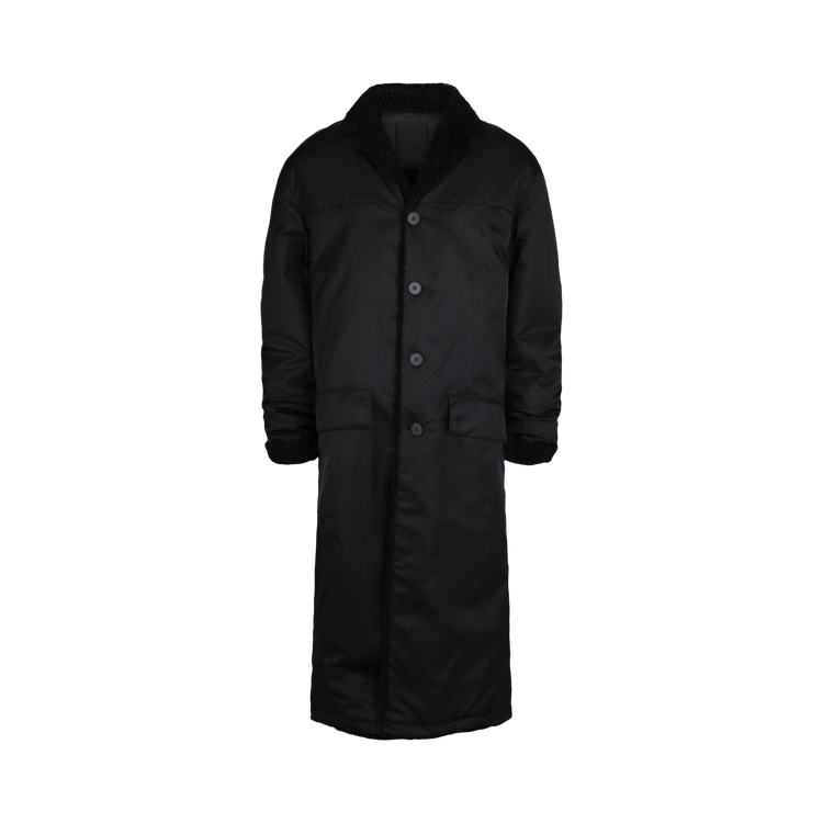 Givenchy Nylon/Shearling Trench Coat "Black"