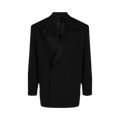 Givenchy Oversized Wool Blazer with Satin Lapels "Black"