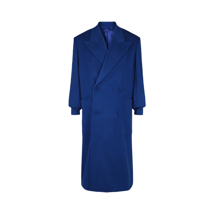 Givenchy Oversized Wool Blend Long Coat "Royal Blue"
