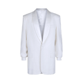 Givenchy Shawl Woven Lapel Jacket "White"