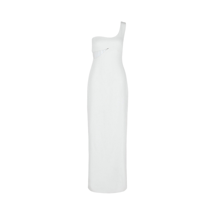 Givenchy One Shoulder Cutout Gown "Off White"