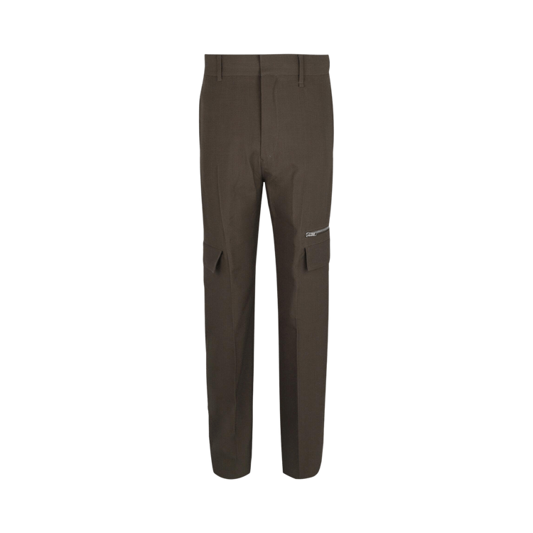 Givenchy Tailored Wool Pants with Pocket Details "Khaki"