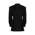 Givenchy Pleated Single Breasted Blazer "Black"