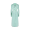 Givenchy Single Breasted Sheer Longline Coat "Green Mint"