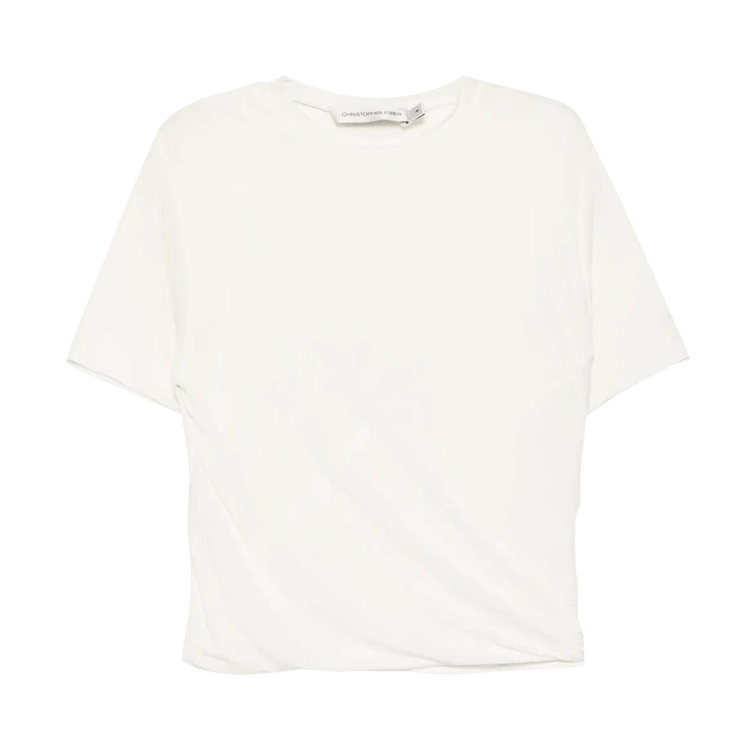 Christopher Esber Coiled Corseted Tee "White"