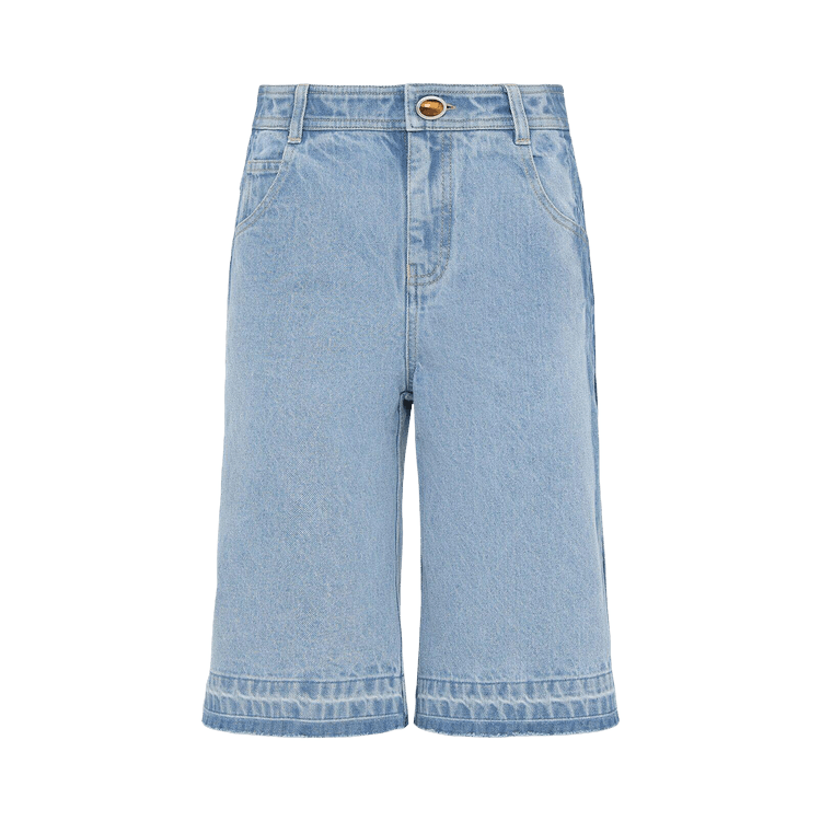 Christopher Esber Fossil Denim Short "Indigo"