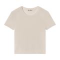 Eterne Rib Stitch Baby Tee "Bone"