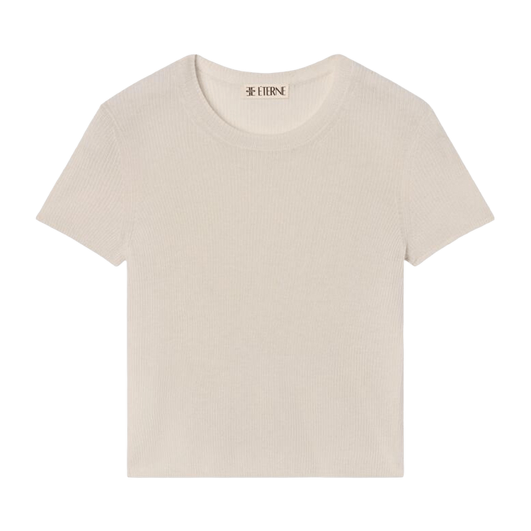 Eterne Rib Stitch Baby Tee "Bone"