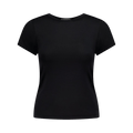Eterne Fitted Crewneck Short-Sleeve Tee "Black"