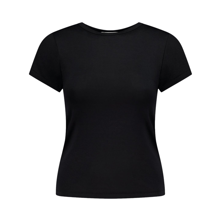 Eterne Fitted Crewneck Short-Sleeve Tee "Black"