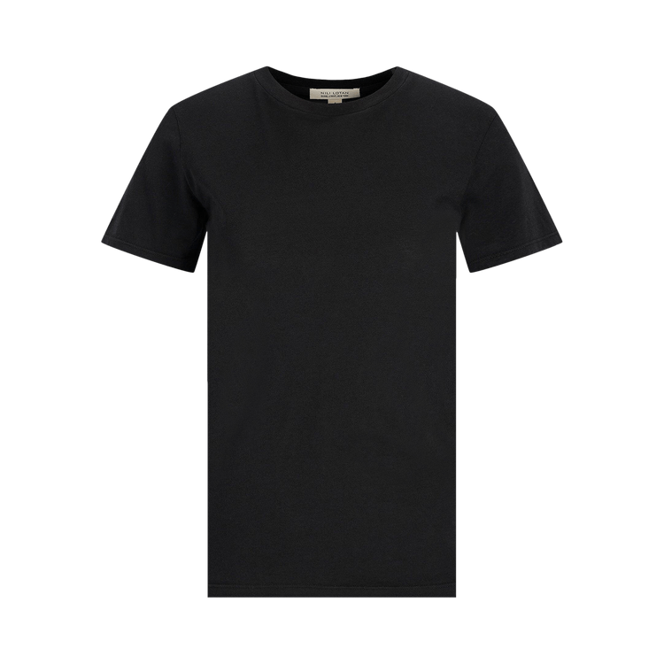 Nili Lotan Mariela Crewneck Tee "Jet Black"