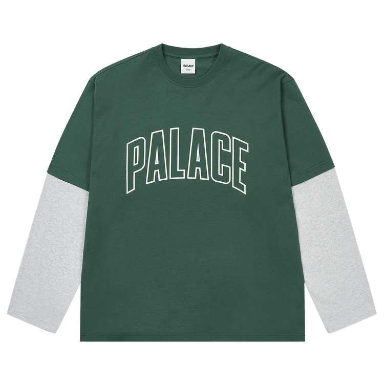 Palace Surprisingly Long-Sleeve "Racey Green/Grey Marl"