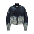 Feng Chen Wang Deconstructed Gradient Denim Jacket "Blue Grey"