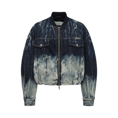 Feng Chen Wang Deconstructed Gradient Denim Jacket "Blue Grey"