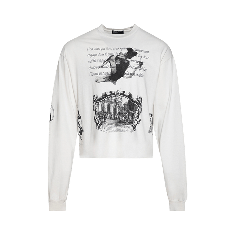 Enfants Riches Déprimés Napoleon Long-Sleeve T-Shirt "Faded White"