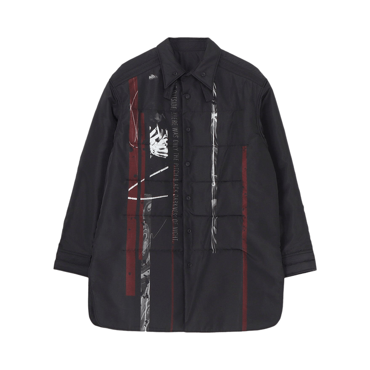 Yohji Yamamoto Double Layer Padded Blouse "Black"