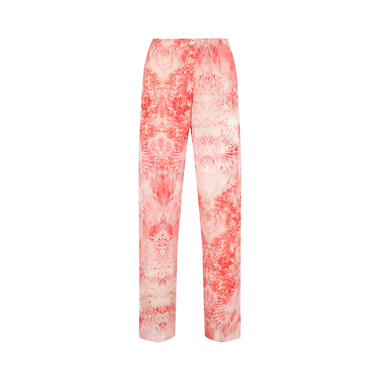 Alexander McQueen Floral Print Pajama Pants "Red"