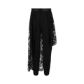Alexander McQueen Lace Drape Cigarette Trousers "Black"