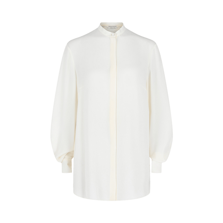 Alexander McQueen Sheer Georgette Blouse "White"