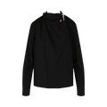 Bottega Veneta Draped Blouse "Nero"