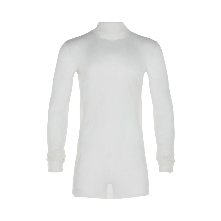 Bottega Veneta Transparent Silk Turtleneck Sweater "White"