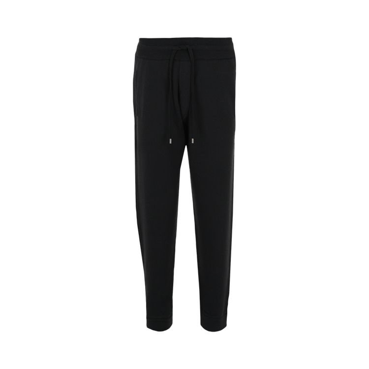 Ferragamo Sweater Knit Drawstring Joggers "Black"