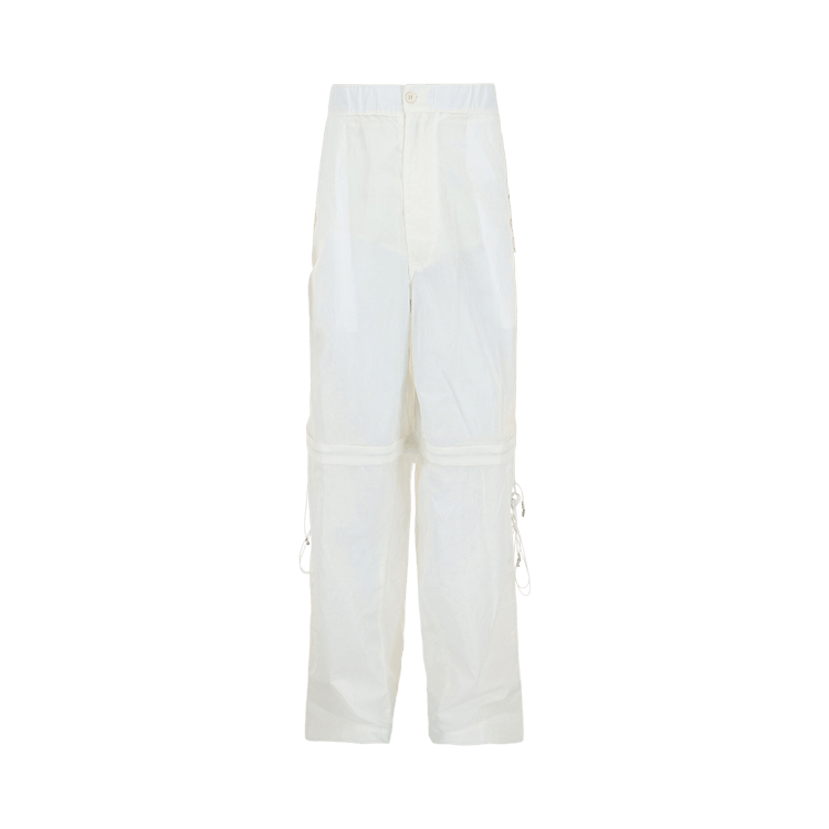 Ferragamo Convertible Zip Pants "White"