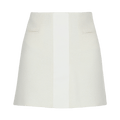 Ferragamo Contrasting-Panel Mini Skirt "White"