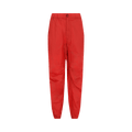 Ferragamo Coated Drawstring Straight Leg Pants "Red"