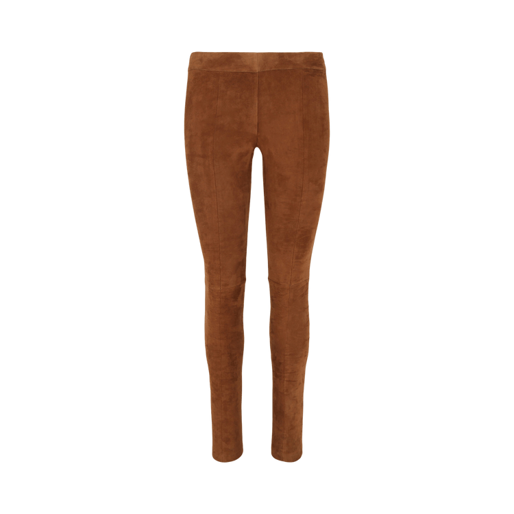 Ferragamo Suede Leggings "Brown"