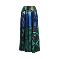 Ferragamo Graphic Printed Silk Midi Skirt "Multicolor"