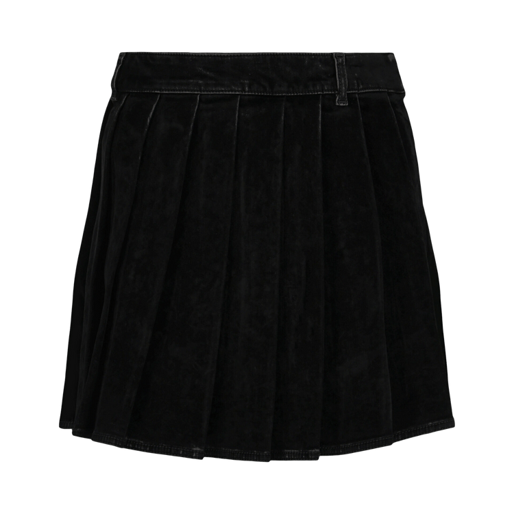 Ferragamo Pleated Mini Skirt "Black"