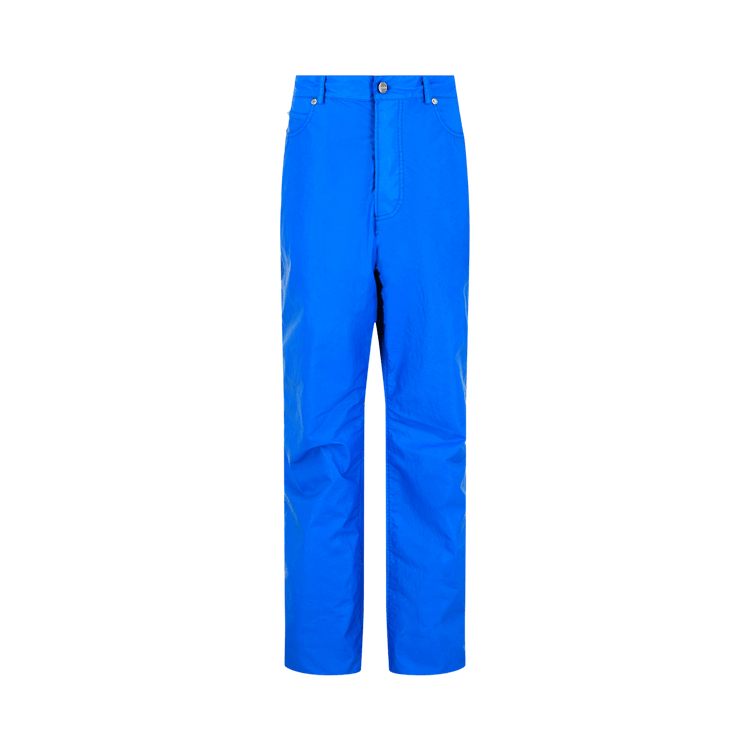 Ferragamo Coated Straight Leg Pants "Blue"