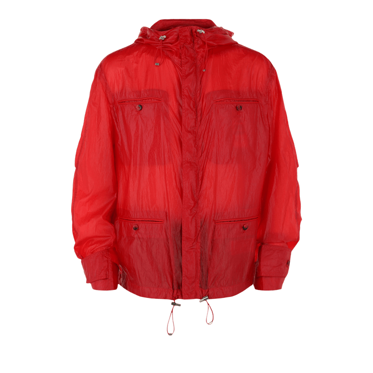 Ferragamo Hooded Windbreaker Jacket "Red"