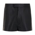 Ferragamo Leather Shorts "Black"