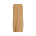 Ferragamo Lambskin Leather Pencil Skirt "Beige Khaki"