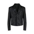 Ferragamo Leather Blazer "Black"