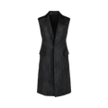 Ferragamo Sleeveless Leather Vest "Black"