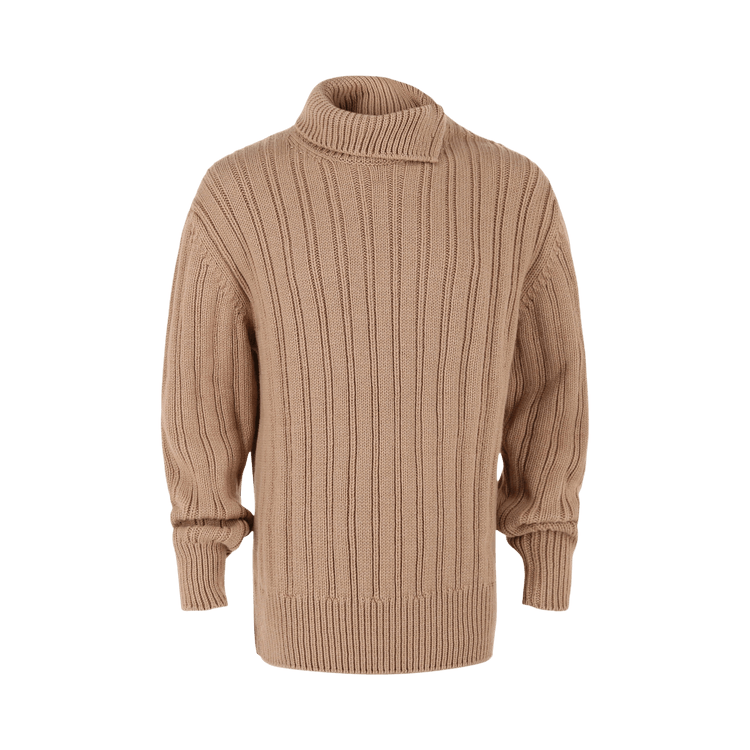 Ferragamo Gancini Turtleneck Sweater "Brown"