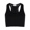 Ferragamo Scoop Neck Cropped Top "Black"